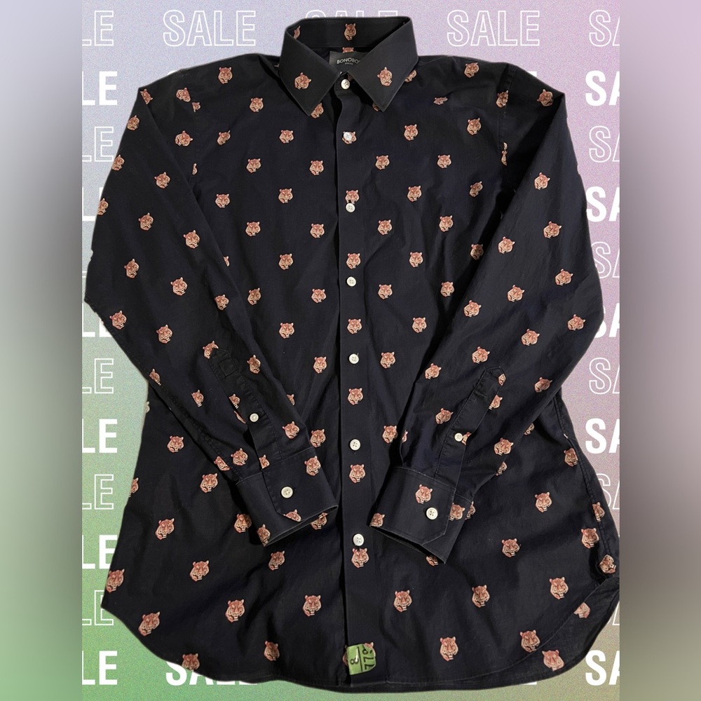 Bonobos stretch Tiger button down dress shirt